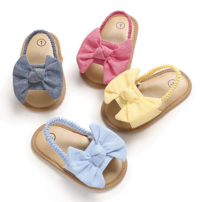 

Newborn Toddler Baby Infant Shoe Kids Girl Boys Summer Soft Sole Bow Sandal Shoes For -18M1