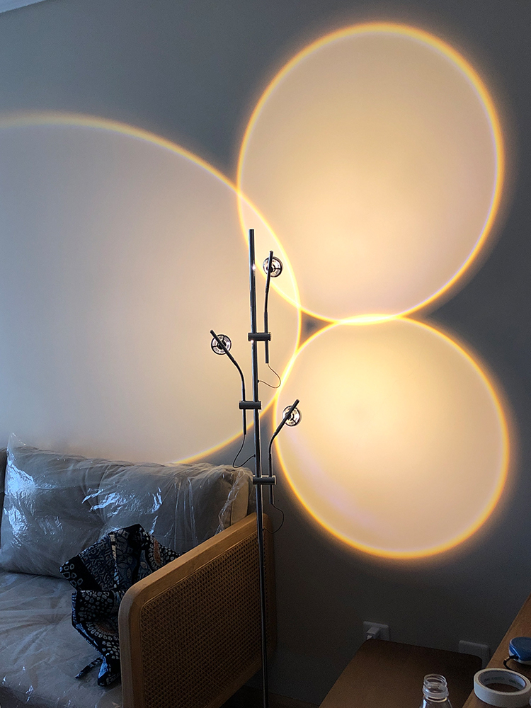 Minimalist Creative Led Light and Shadow Room Sofa Italian Art Projection Sunset Floor Lamp 7xdq-image-653696536