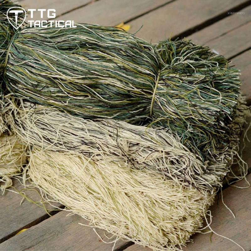 

1Bag/Lot Synthetic Thread Burlap Yarns For Ghillie Suit & Camouflage Netting Hunting Wargame Sniper Ghilly Suit Woodland Desert1, Desert