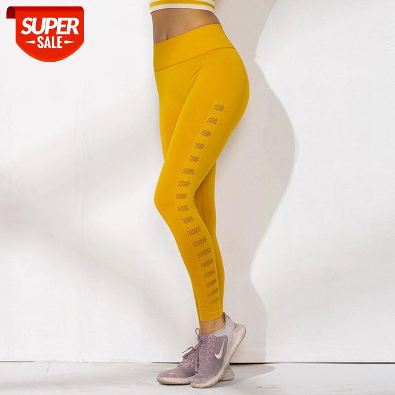 

NORMOV Solid Women Leggings Fitness High Waist Elastic Push Up Side Hollow Out Ankle Length Spandex Leggin Casual Femme Leggings #Gj0D, Black;white