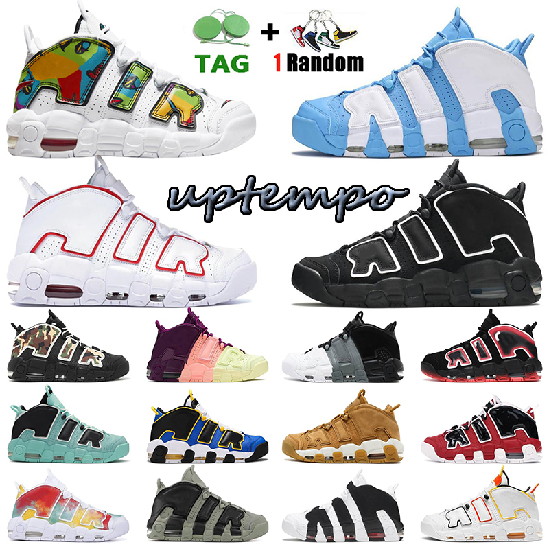 

More Uptempo Mens Women Basketball Shoes Peace Love Rosewell Raygun Varsity University Red UNC Black White Multi-Color Crimson Scottie Pippen Trainers Sneakers, A5 bulls 36-46