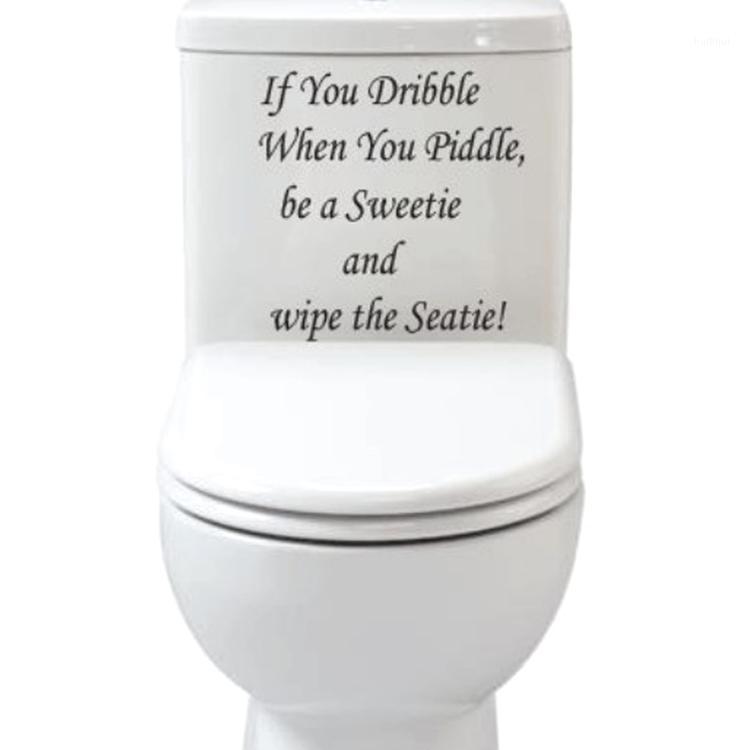 

Wholesale-Hot Sale Toilet Seat Wall Sticker Art Wallpaper Removable Bathroom Decals Decor Drop Shipping HG-WS-0919141