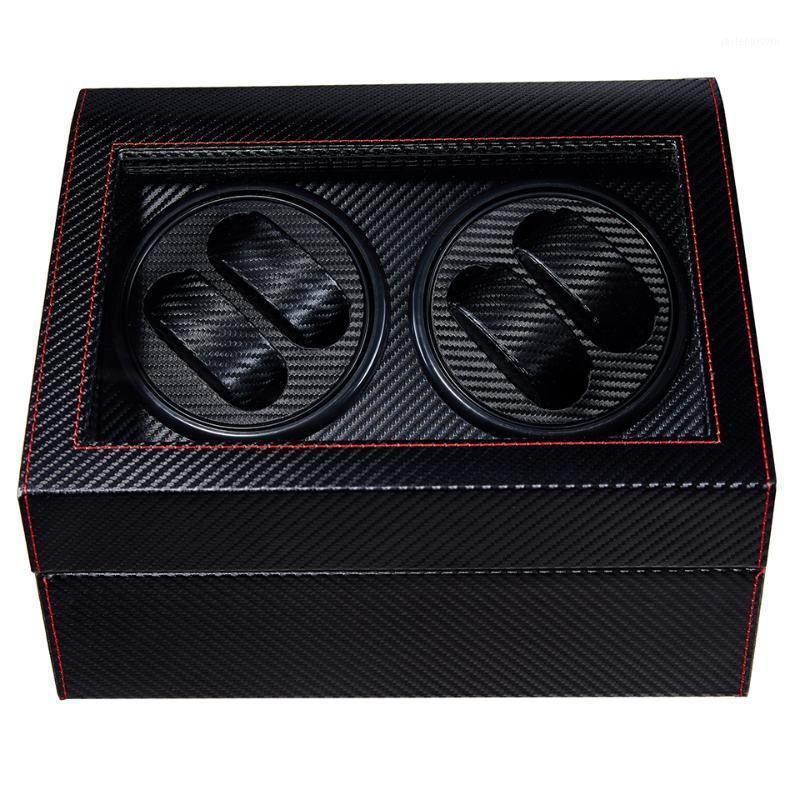

Watch Boxes & Cases 4+6 High End Automatic Winder BoxWatches Storage Jewelry Holder Display PU Leather Box Ultra Quiet Motor Shaker Box1