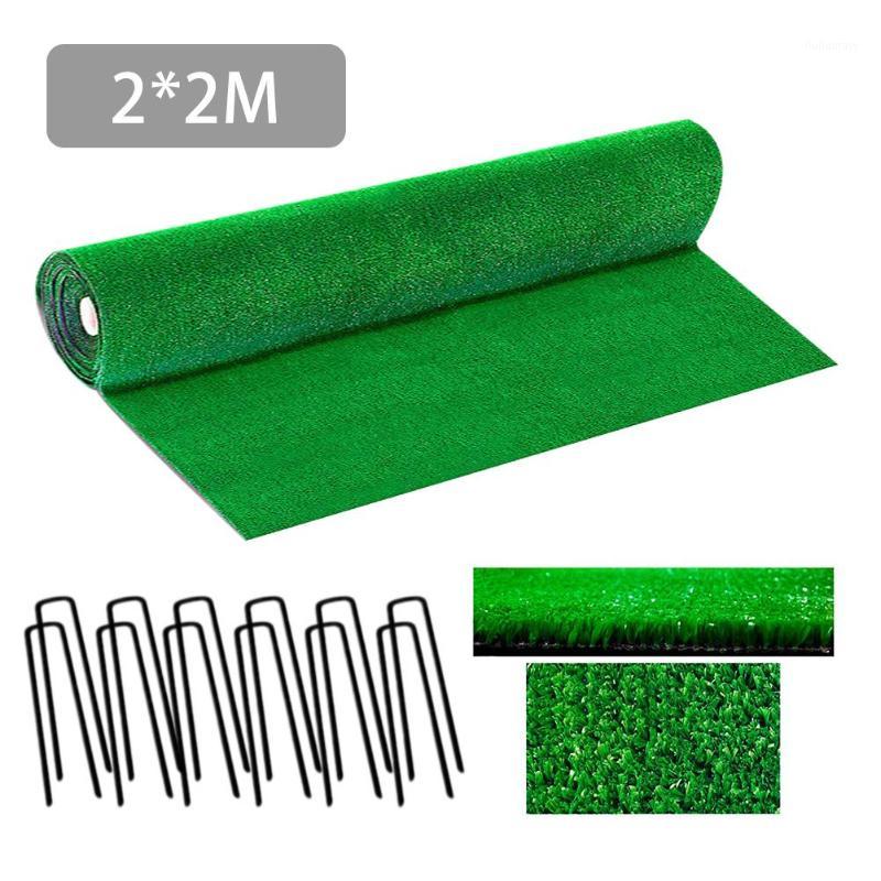 

Artificial Lawn Simulation Grass Mat Green Lawn Rug Fake Turf With Steel Rivets Home Garden Moss Home Floor DIY Decoration1