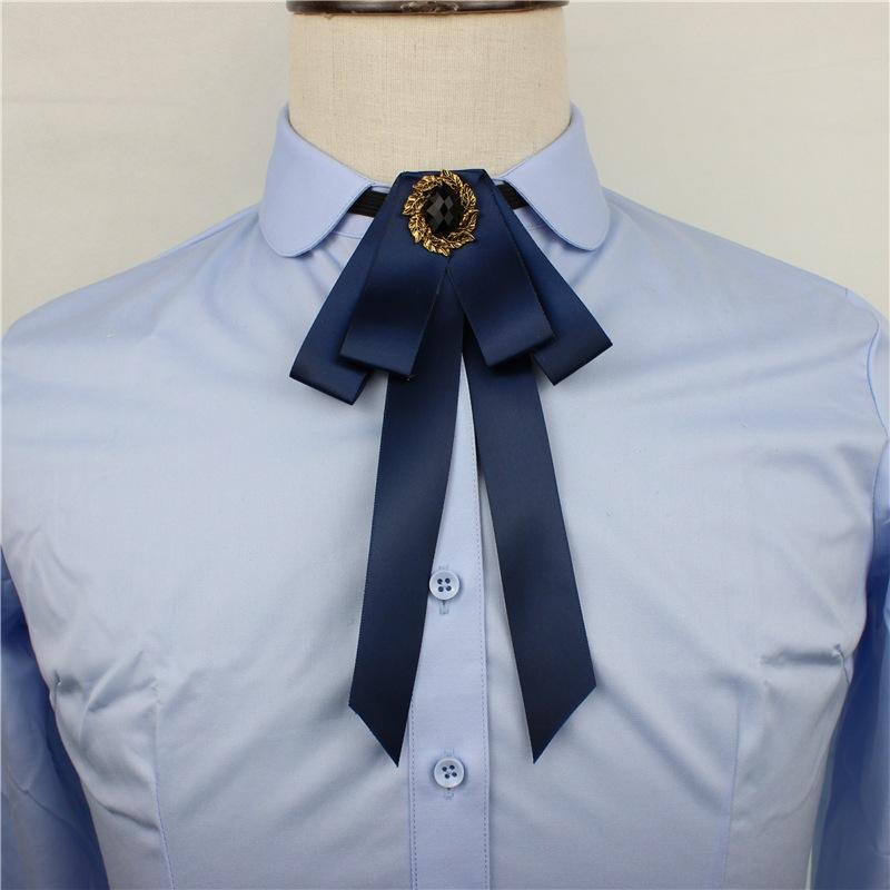 

Elegant Men Women Business Wedding Party Necktie Shirt Alloy Crystal Bow Tie Cravat New Handmade French Rhinestone Ribbon Bowtie