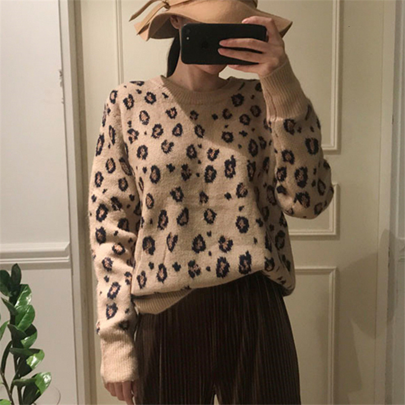 

2021 New Women's Blouses Pullovers Top Leopard Style Knitting Ladies Autumn MM8Y, Games