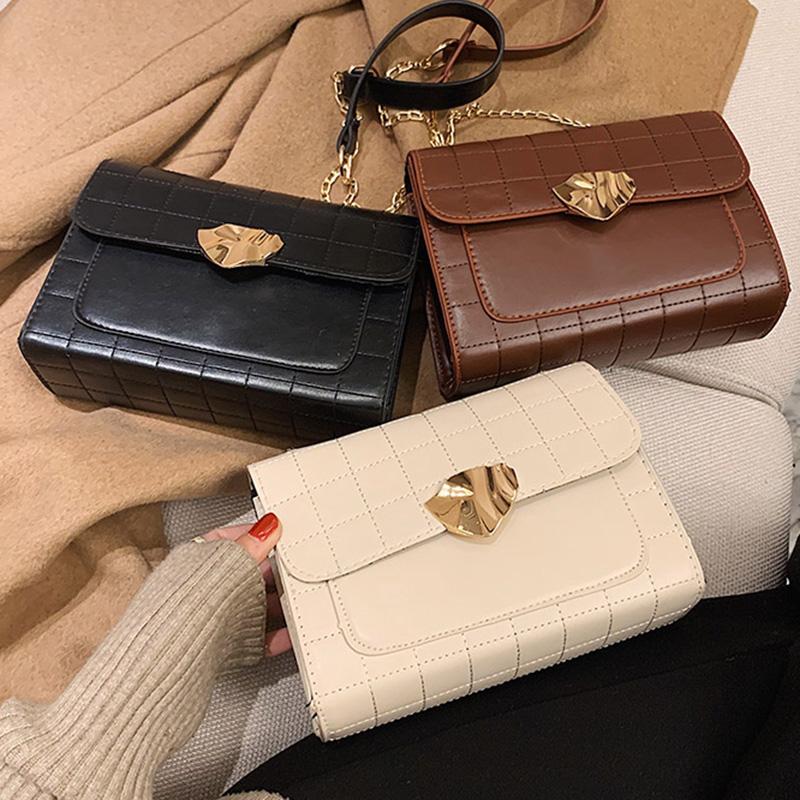 

2021 Concise Women PU Leather Small Crossbody Bags for Women Quality Ladies Handbags Shoulder Simple Bag Trend Women's Hand Bag, Beige