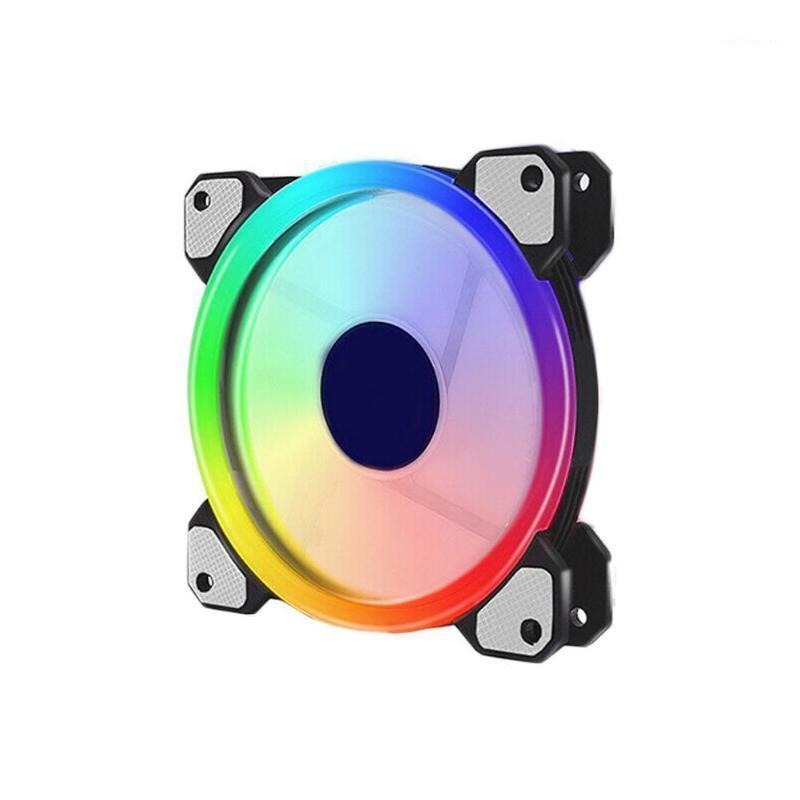 

RGB LED Quiet Computer Case PC Cooling Fan 120mm Remote Control B7W41