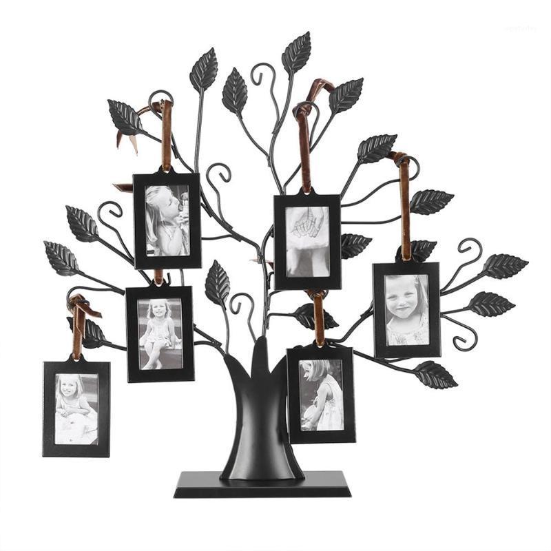 

6pcs Fashion Photo Frame Family Tree Photo Frame Family Photos Display Tree with Hanging Pictures Frames Home Decoration1