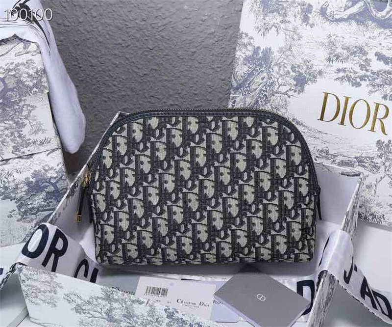 

100100 Dior Dupe Oblique Makeup Bags Cosmetic Cases Large Capacity Designer Classic Letters Pattern Girls Handbags Canvas Bag, #2 with cd logo