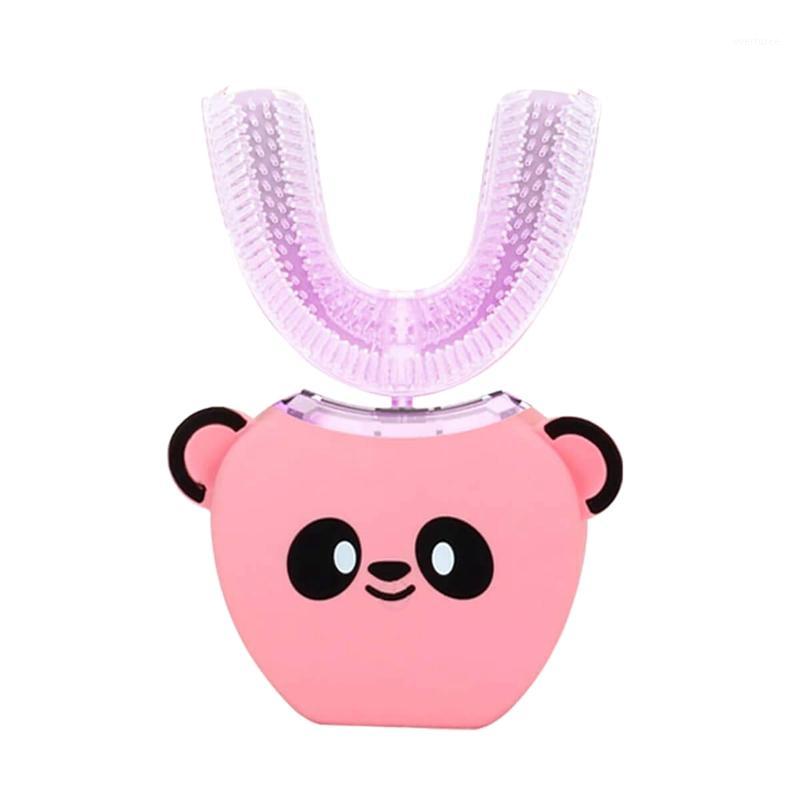 

Children's Automatic Electric Toothbrush 360°All-Round Cleaning Whitening Instrument Integrated U Type Mouth Cleaner,Wireless Ch1