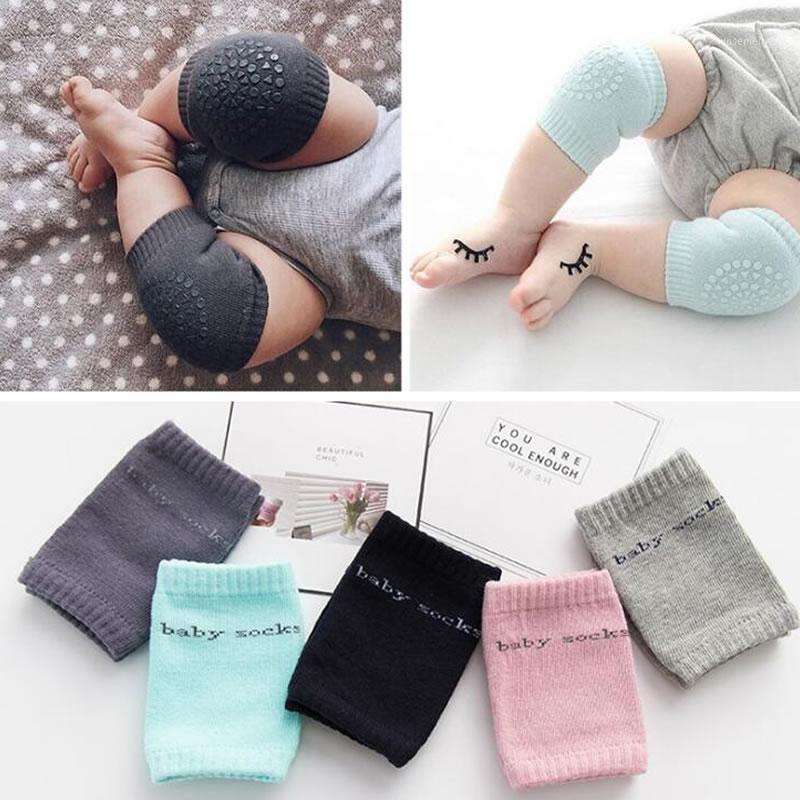 

Baby knee pads warm leg sets combed cotton baby terry slip crawling knee pads love rubber socks1, Black