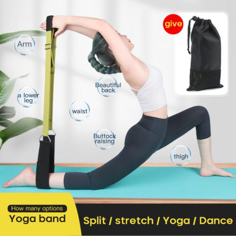 

New Yoga Stretching Tension Band One-Word Tension Rope Split Training Splits Elastic Stretch Belt Brace Auxiliary Supplies Women, Purple