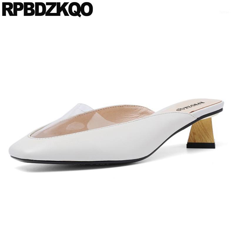 

big size 33 11 43 thick beige 4 34 high heels transparent clear runway designer women luxury shoes 10 42 square toe ladies pumps1