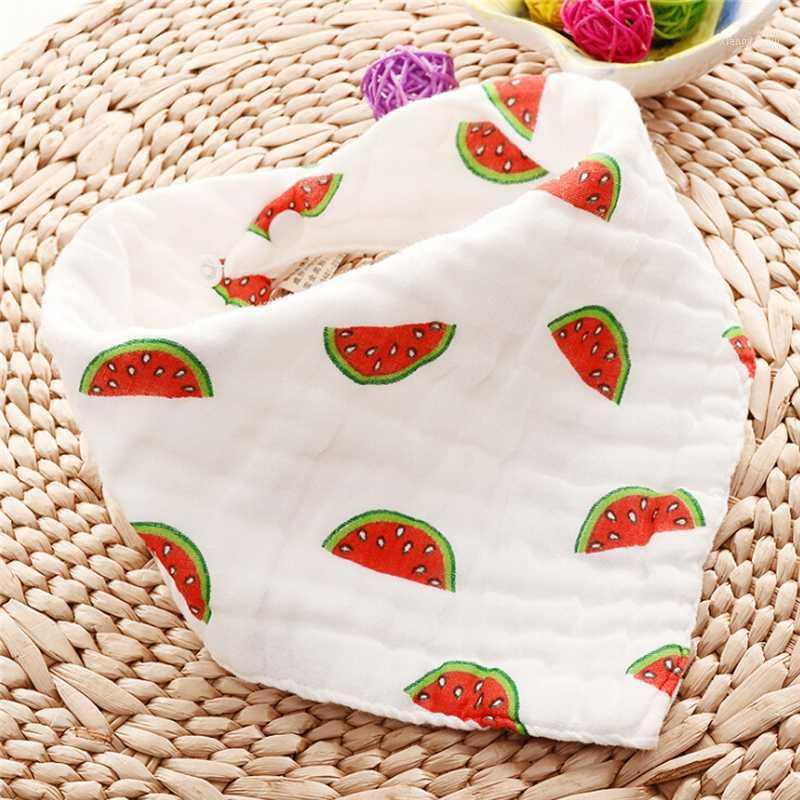 

Soft Fruit Headscarf Baby Blouse Snoring Cloth Feeding Saliva Towel New Baby Bib Cute Fruit Feeding Bandana Bibs1, Watermelon