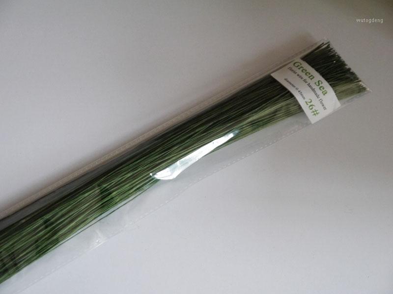 

silk flower 26gauge florist wire Sales 200piece wedding flower wire1, Green