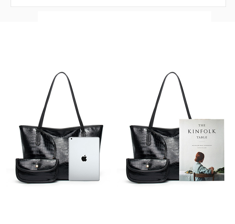 

HBP composite bag messenger bag handbag purse new Designer bag high quality fashion Crocodile pattern Two in one combo temperament, Champagne