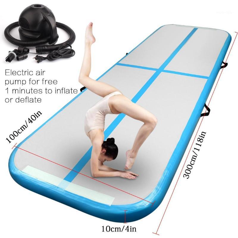 

Inflatable Gymnastics AirTrack Tumbling Air Track Floor Trampoline Electric Pump For Home Use/Training/Cheerleading/Beach1 Bouncers,Playhous