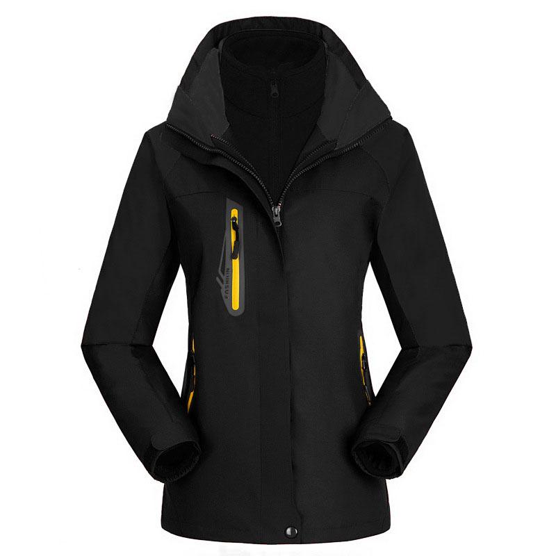 

New outdoor jacket men and women three-in-one two-piece detachable windproof and waterproof mountaineering suit, Picture product