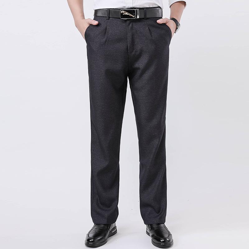 

2020 summer new fashion men's casual pants and comfortable contracted middle-aged men's trousers for trousers, Gray