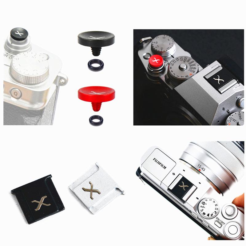 

Hot Shoe cover & Concave Shutter Release Button for X-T4 X-T3 X-T2 X-T30 X-T20 X-E3 X-E2 X-PRO3 X-PRO2 X30 X10 Camera