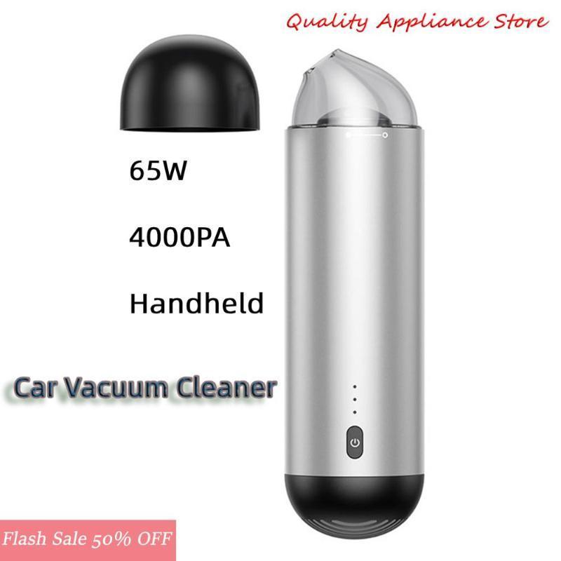 

New Space Wireless Vacuum Cleaner Mini Handheld Portable Car Dual-Use Vacuum Cleaner Car 65W 4000PA Tool1