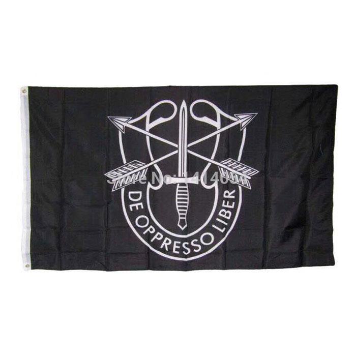 

U.S. Army Special Forces De Oppresso Liber Flag 3x5 FT Double Stitching Banner 90x150cm Party Gift 100D Polyester Printed Hot selling!