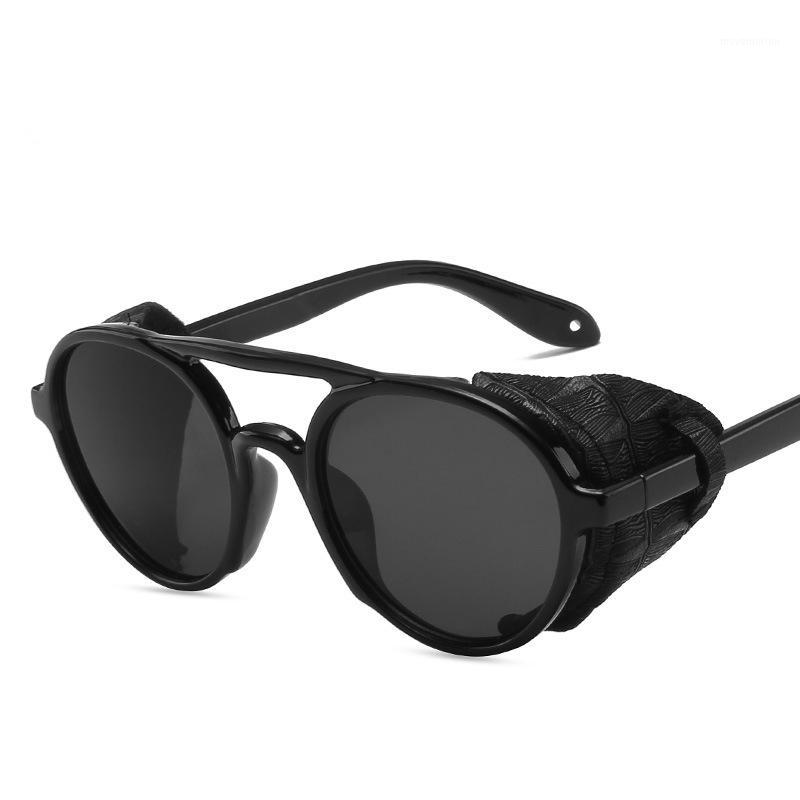 

steampunk round sunglasses women men 2020 brand designe punk shades for women vintage quay feminino1