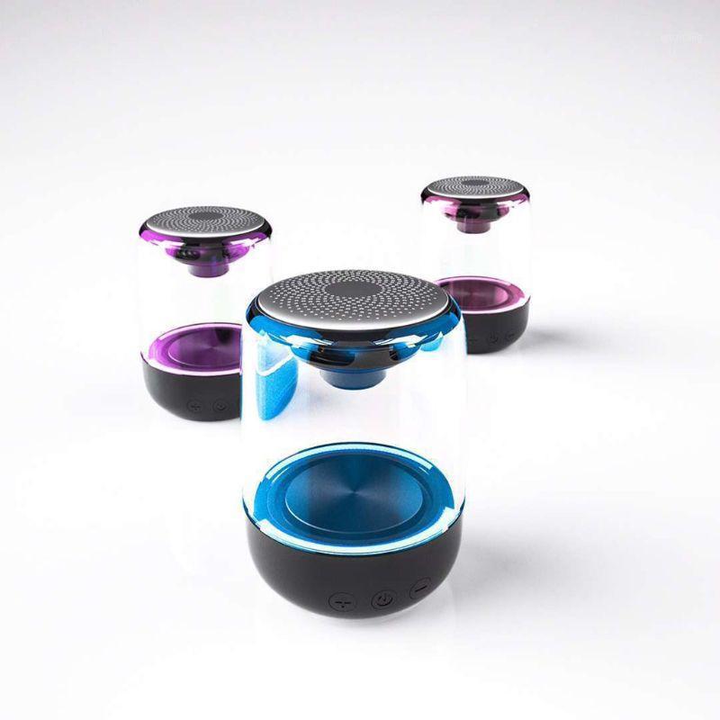 

Mini Portable LED Bluetooth Speaker Night Light Changing Wireless Stereo Bluetooth 5.0 Speaker Subwoofer for Phone/PC/TF Card/TW1