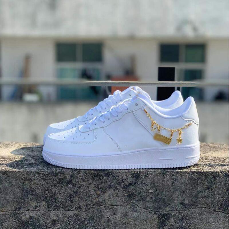 

2022 1'07 LX Brand Discount Women Flyline Running Shoes Sports Skateboarding Ones Shoes Low Cut White wich chain Outdoor Trainers Sneakers, # white chain shoes