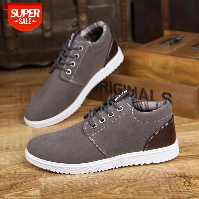 

New Style Men Summer Flat Shoes Canvas Shoes Student Casual Breathable Business Tie Running Lace Black Size 39-44 #R47M, Dark grey