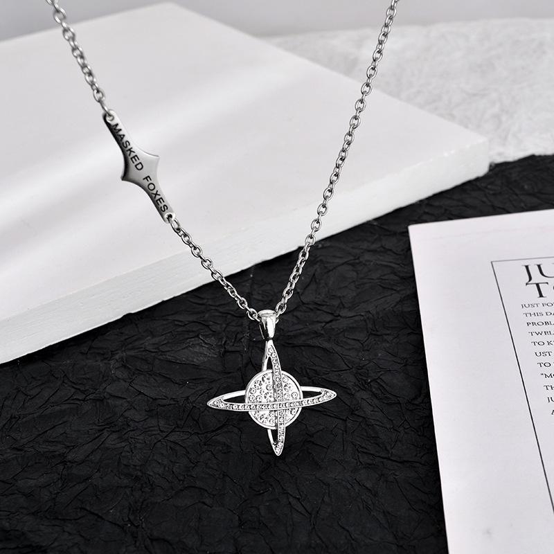 

Fashion new men's necklace crystal necklace retro wild pendant jewelry hot sale