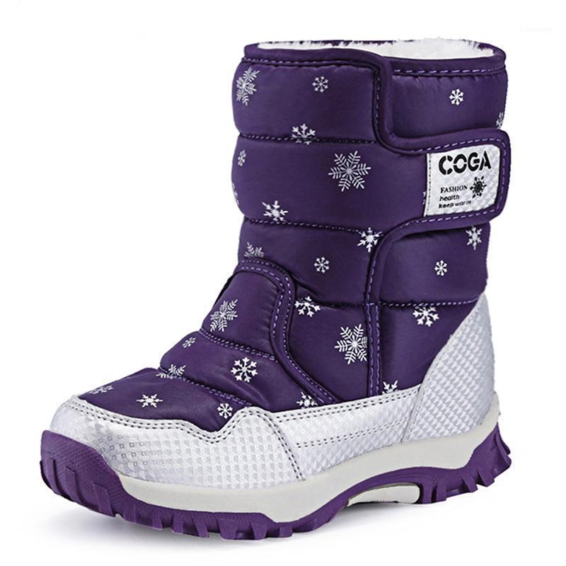 

Snowflake Pattern Design Girls Snow Boots Older Children Shoes Winter Boots Sport Women Shoes Kids Sneakers 2020 Fashion1, Dark grey