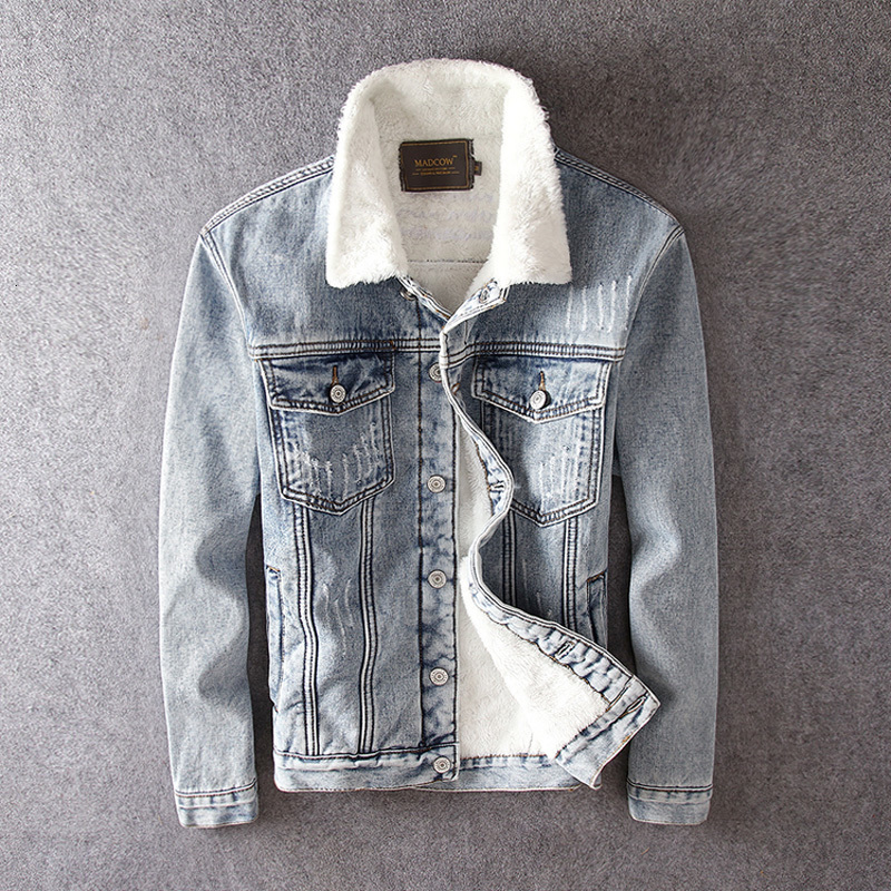 

2021 New Newly Designer Winter Men Retro Blue Cotton Thick Coat Hip Hop Denim Warm Jackets Fashion Vintage Chaqueta Sgni