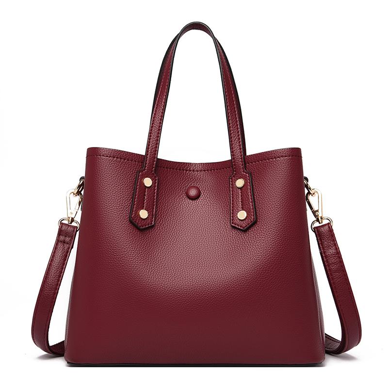 

Luxury Women's Leather Handbags Shoulder Bags For Women 2021 Designer Women Bags Fashion Crossbody Bag Tote Bag Bolsas Feminina, Black