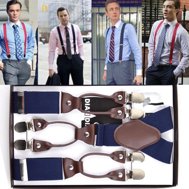 

Suspenders Wholesale- 2021 Male Bracess Clip Western-style Trousers Spaghetti Strap Casual Infantil Boxed Men Pants Jeans Braces1