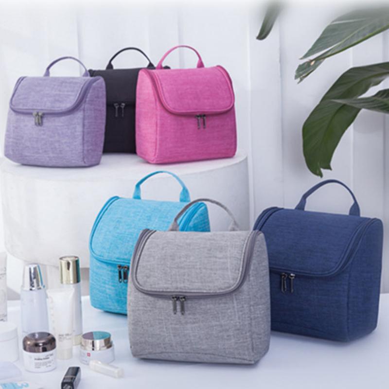 

Large Wash Toiletry Bag Organizer Cosmetic Bag For Women Travel Waterproof Nylon Men Hanging Makeup Container Case