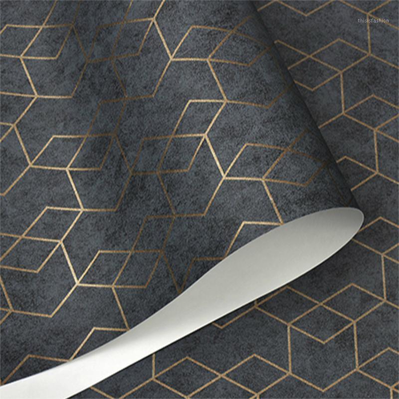 

Dark Grey Geometric Wallpaper Roll Black Gray Wall Paper Modern Design Bedroom Living Room Background Home Wall Decor1, P02204