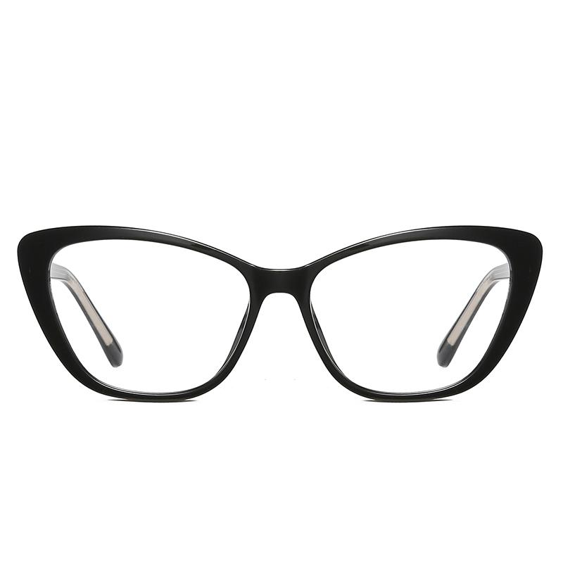 

Fashion Anti Blueray Eyeglasses TR90 Pure Color Frame Plain Glasses Female Office Lady Computer Glasses