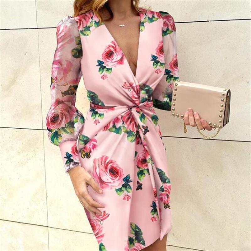 

women plus size dress mesh sleeve fashion v neck bodycon dress ruffles pleated elegant long sleeve evening party dress vestidos, Black;gray