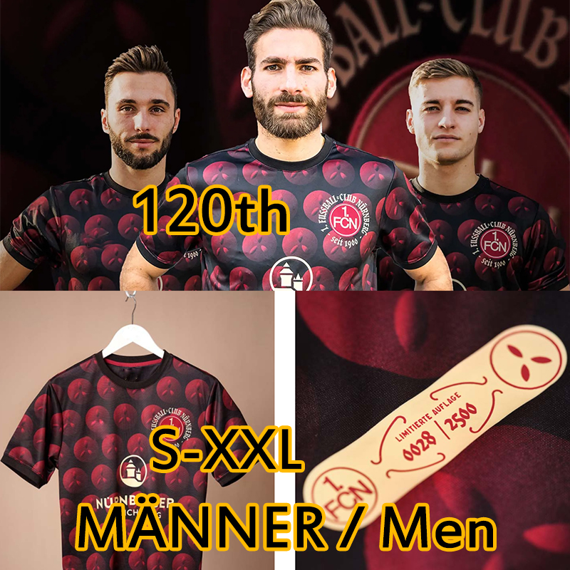 

1.FC Nürnberg soccer jersey 120th Anniversary Limited Edition 2020 2021 Nurnberg Christmas version Schaffler Lohkemper Kopke football shirts, Nurnbern 120th patch