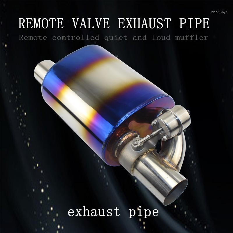 

Car exhaust pipe blue plated remote valve exhaust muffler 304 stainless steel remote control switch sound for E901