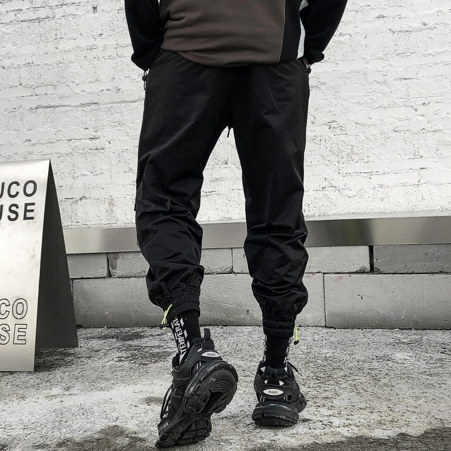

2021 New Edendo Pocket African Hip Hop Fashion Men's Pants 59yo, Black