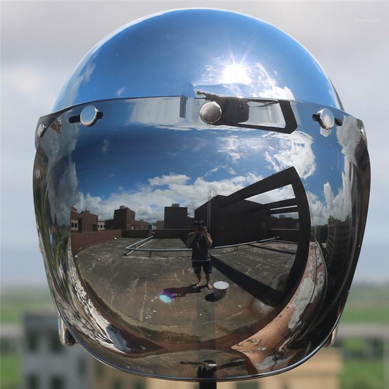 

Mirror Silver Chrome Motorcycle Helmet Open Face Moto Helmet Electric Bicycle Men Women Summer Scooter Motorbike CEHelmet1