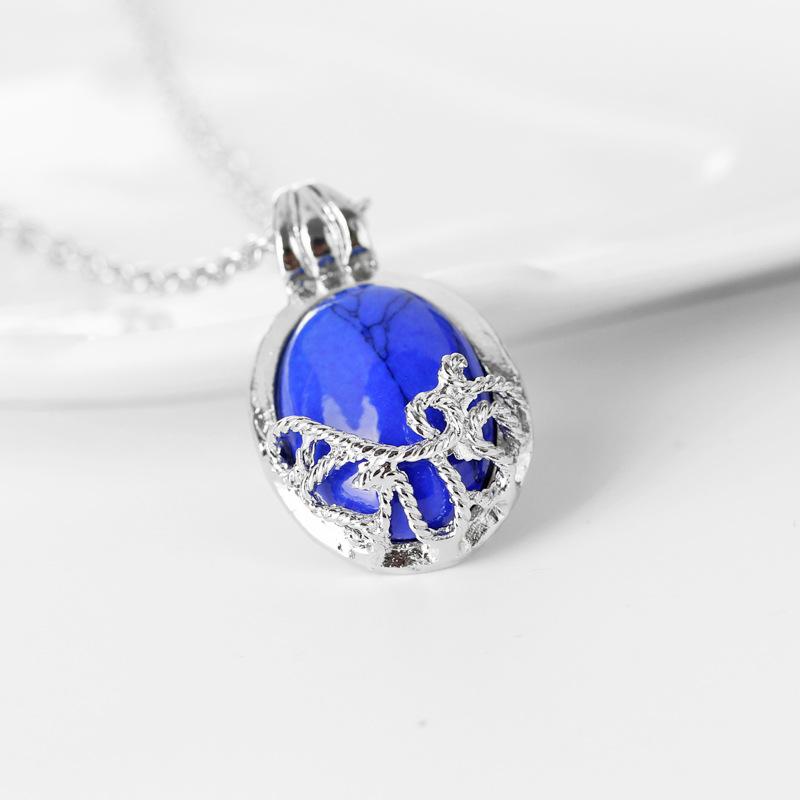 

Cross-Border Europe Ornament Sweet Romantic Star of the Same Paragraph Natural Stone Necklace Accessories