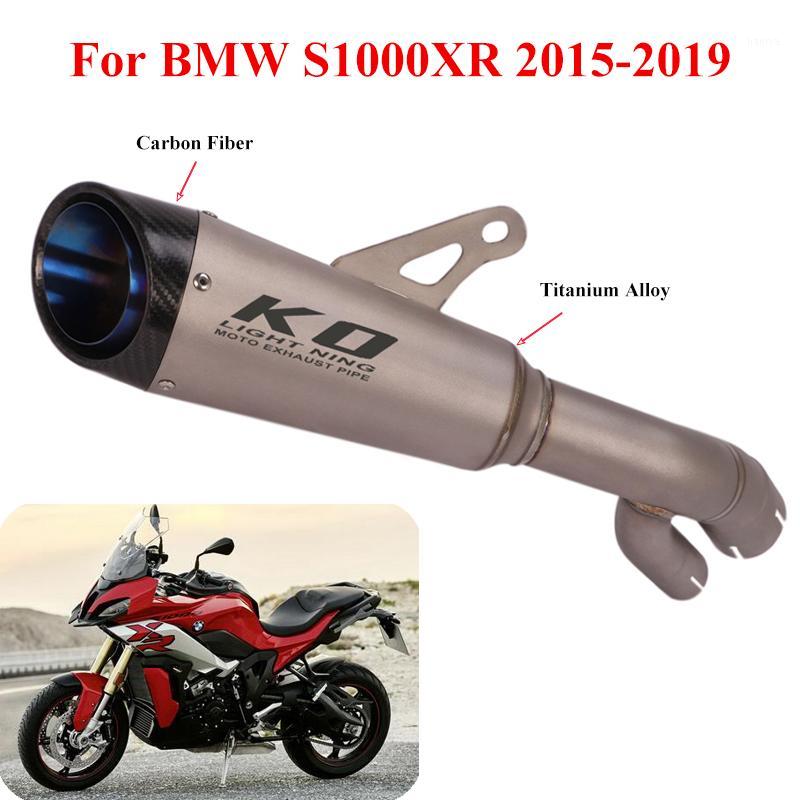 

S1000XR Motorcycle Titanium Alloy Exhaust Pipe Slip On For S1000XR 2020 -2020 Exhaust Muffler Link Pipe Exhaut System1