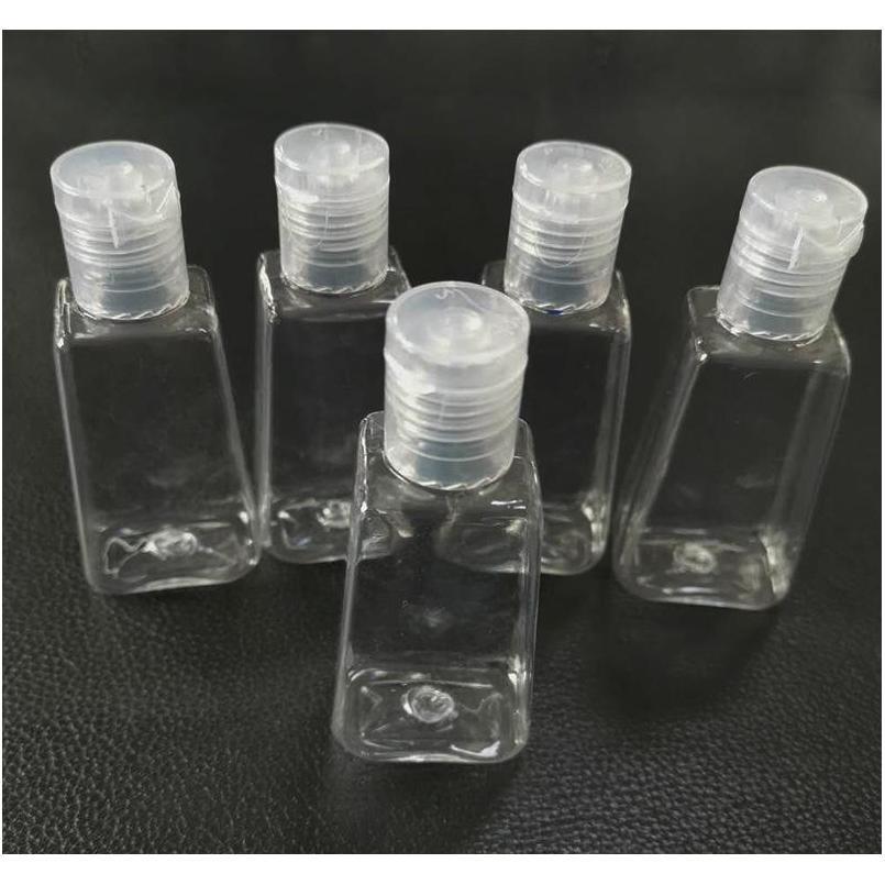 

1Oz Flip Cap Travel Containers Plastic Bottles Travel Empty Clear Refillable Containers For Makeup Liquid Sample 9Rs8N