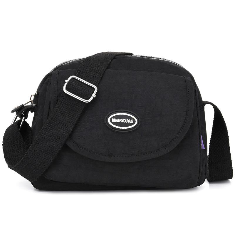 

Fashion Nylon Women Handbag New Shoulder Bag Ladies Small Beach Girl Small Top-handle Messenger Bag Handbags Tote Crossbody Bags, Black