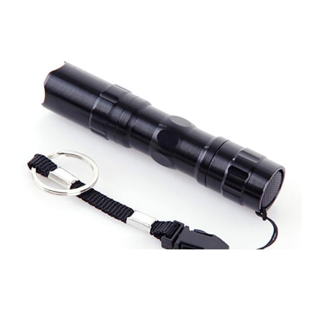 

Hot Outdoor Gear Black 3W Waterproof LED Mini bright Flashlight White Light Outdoor Sport Travel Lamp battery flashligt torches lamp