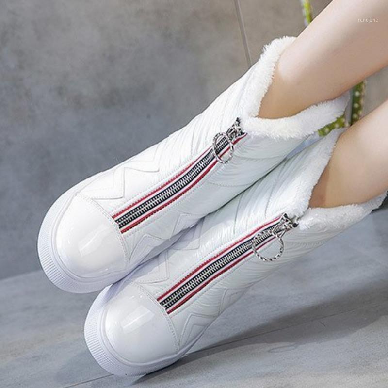

2020 New Women Boots Winter Snow Boot Ladies Waterproof Rain Boots Female Winter Shoes Women Warm Fur Mother Shoes Plue U11-101, Black